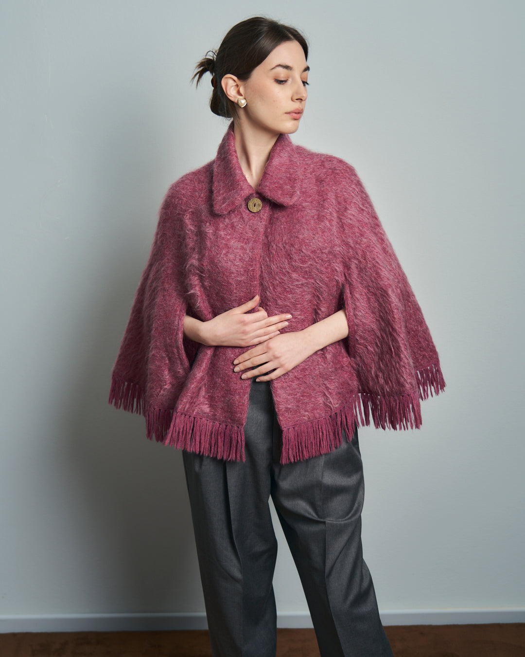 Mantella in Mohair e Lana anni 60 made in Scotland