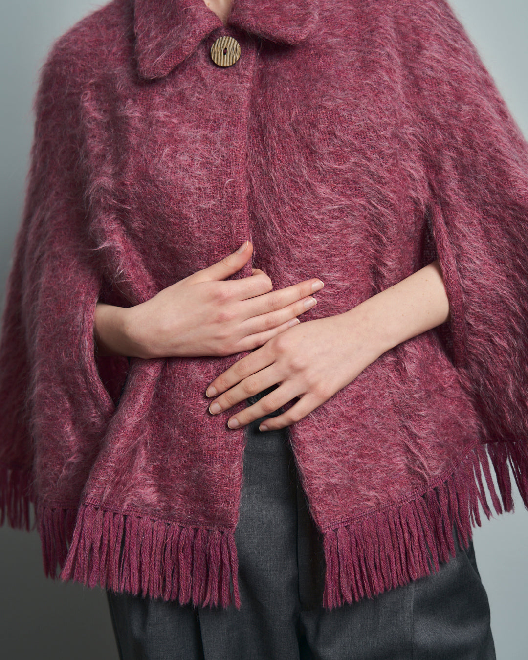 Mantella in Mohair e Lana anni 60 made in Scotland