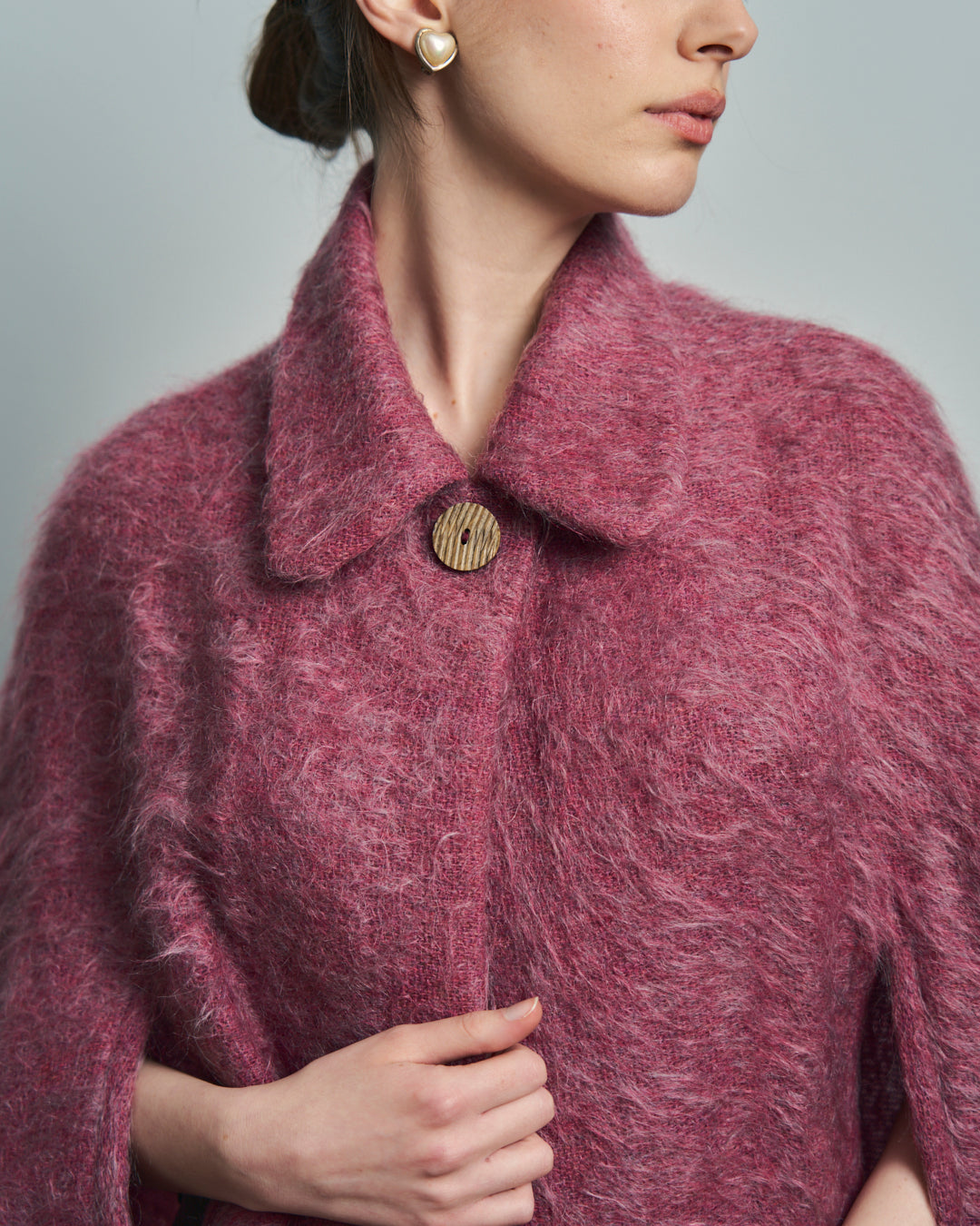 Mantella in Mohair e Lana anni 60 made in Scotland