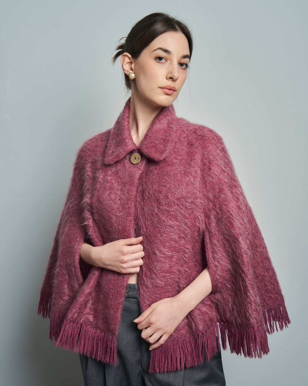 Mantella in Mohair e Lana anni 60 made in Scotland