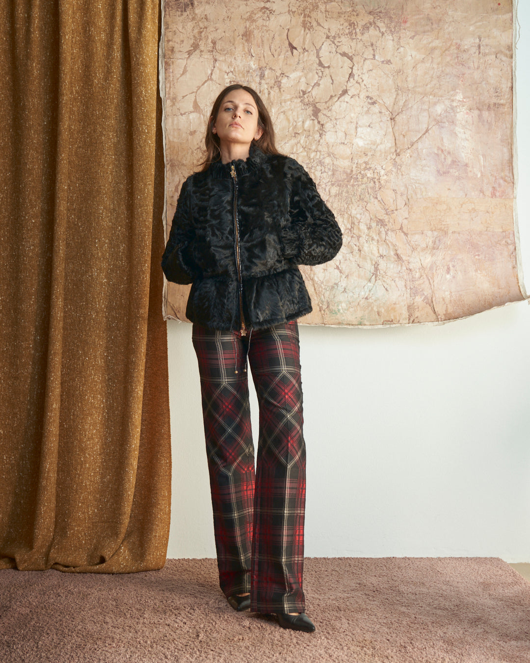 Moncler imbottito linea premiere New York con esterni in pelliccia