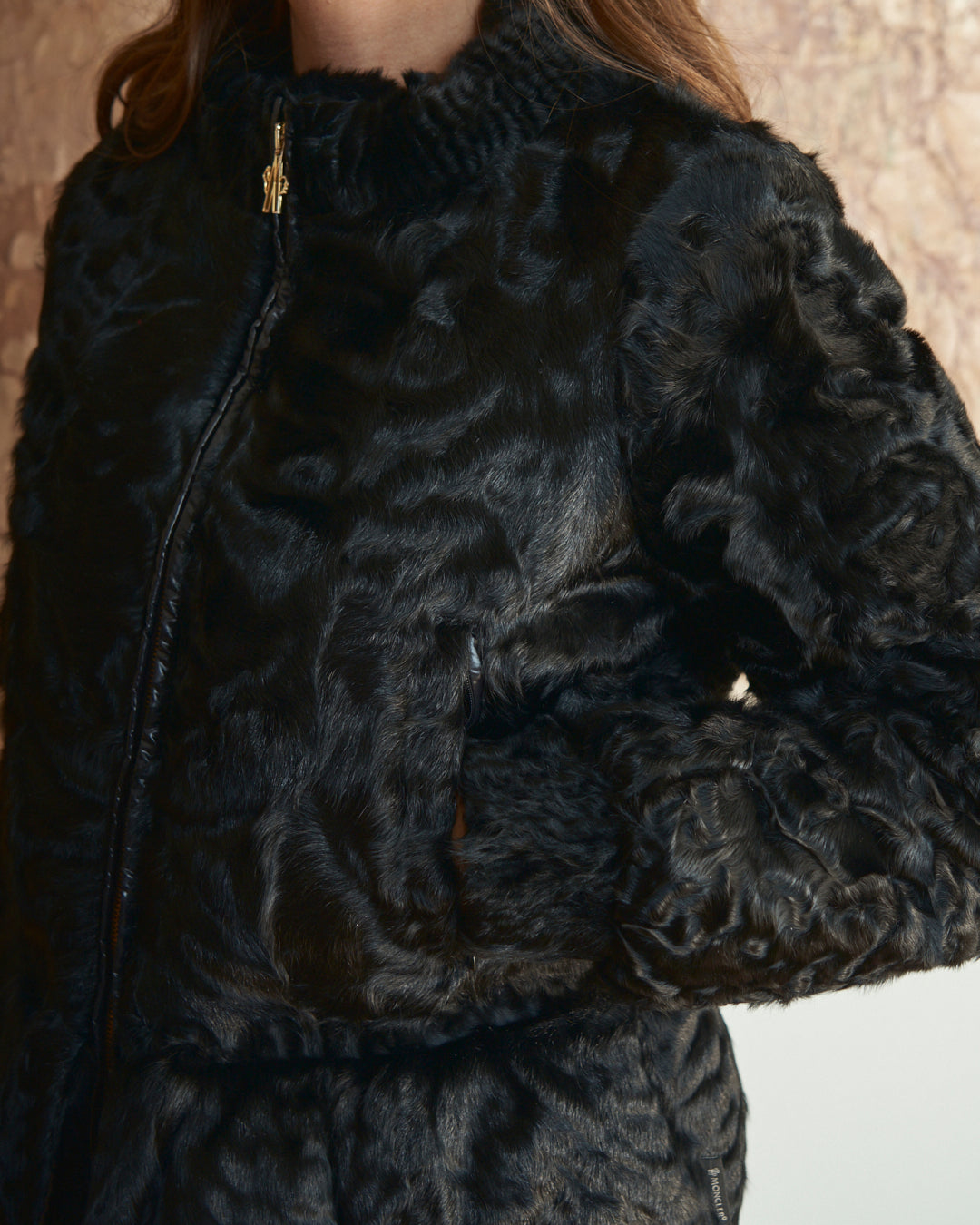 Moncler imbottito linea premiere New York con esterni in pelliccia