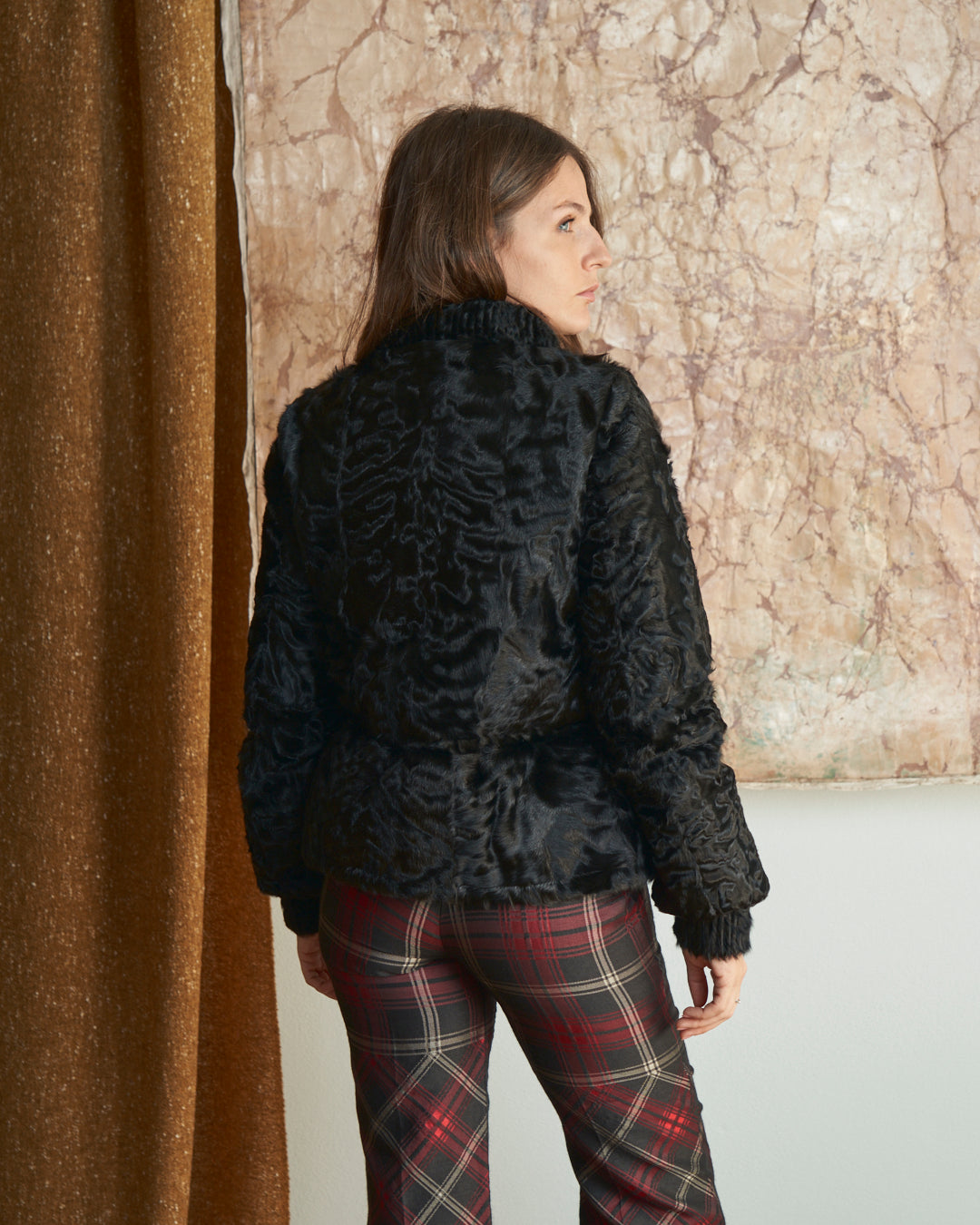 Moncler imbottito linea premiere New York con esterni in pelliccia