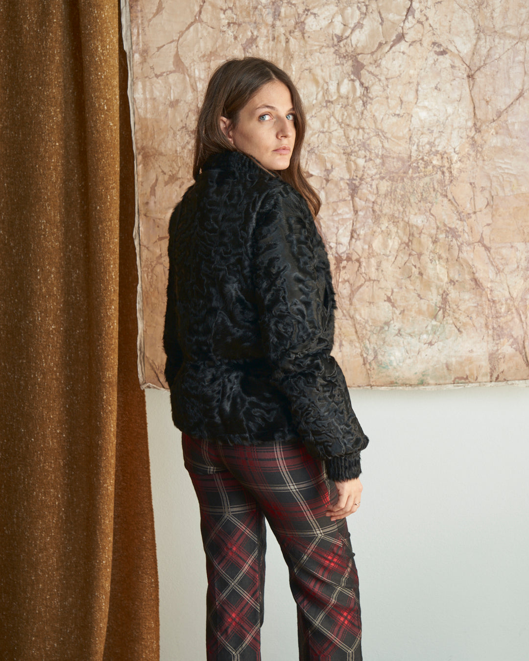 Moncler imbottito linea premiere New York con esterni in pelliccia