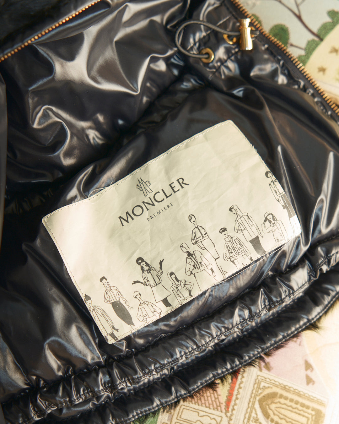 Moncler imbottito linea premiere New York con esterni in pelliccia