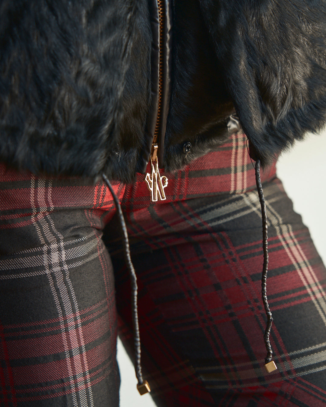 Moncler imbottito linea premiere New York con esterni in pelliccia