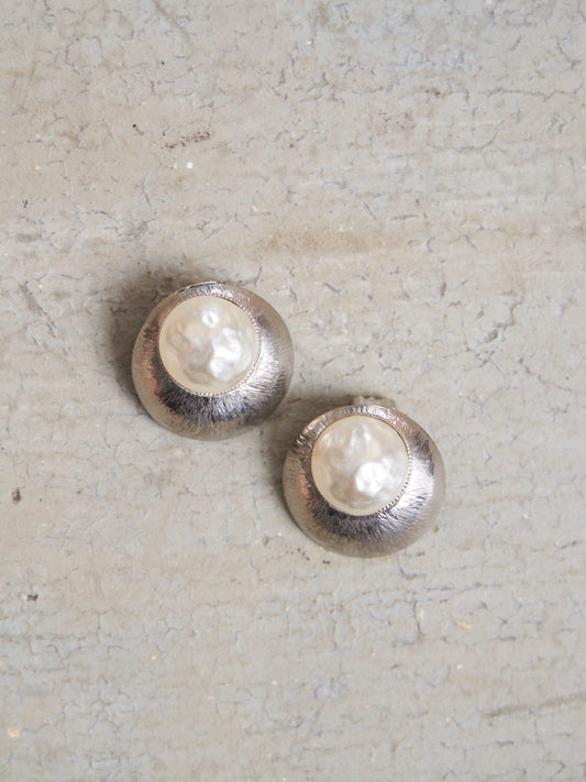 Orecchini argento con effetto perla