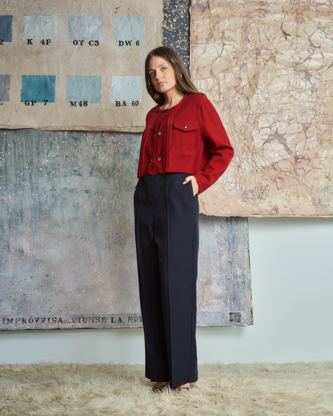 Pantalone sailor da marinaio vintage