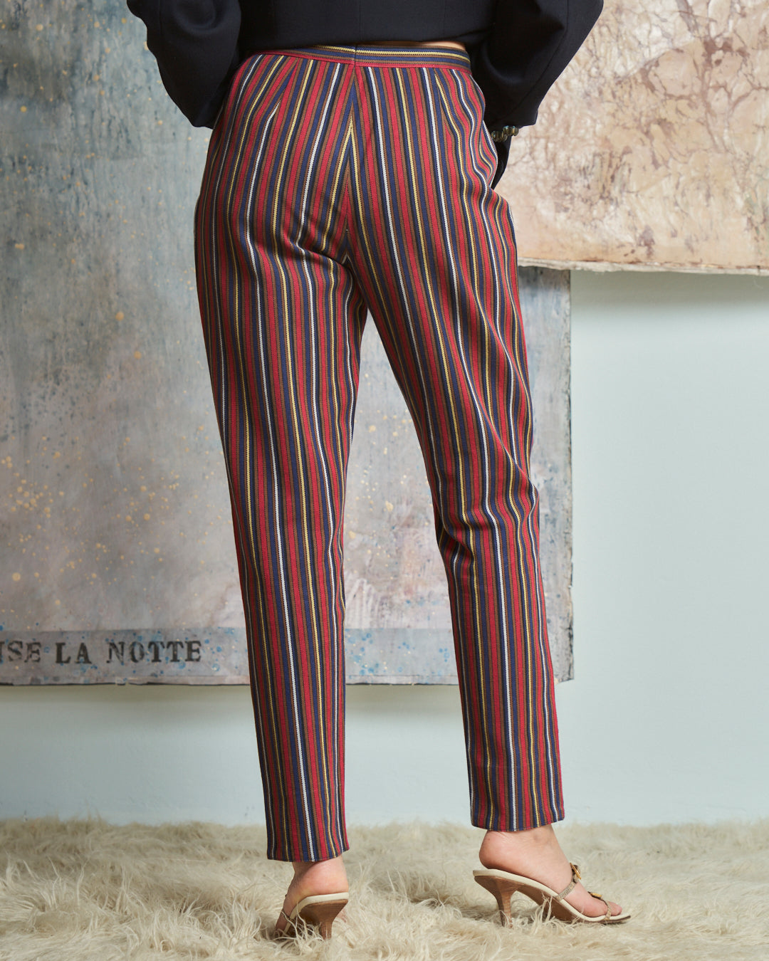 Pantalone a righe vintage