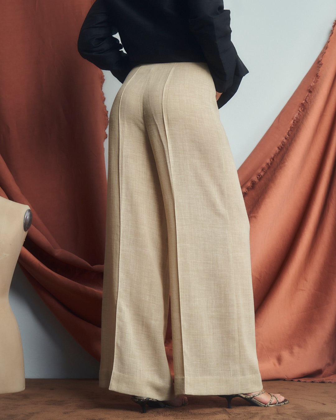Pantaloni Fendi anni 90 gambe ampie