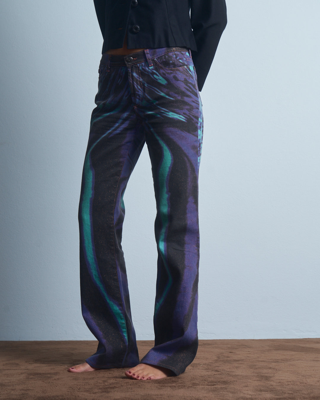Jeans Just Cavalli ss2002 psichedelic zebra
