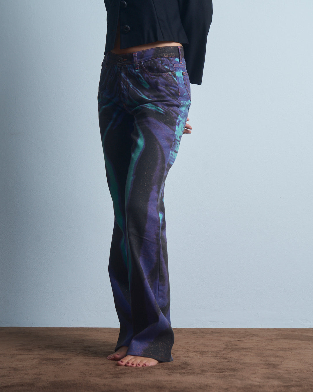 Jeans Just Cavalli ss2002 psichedelic zebra