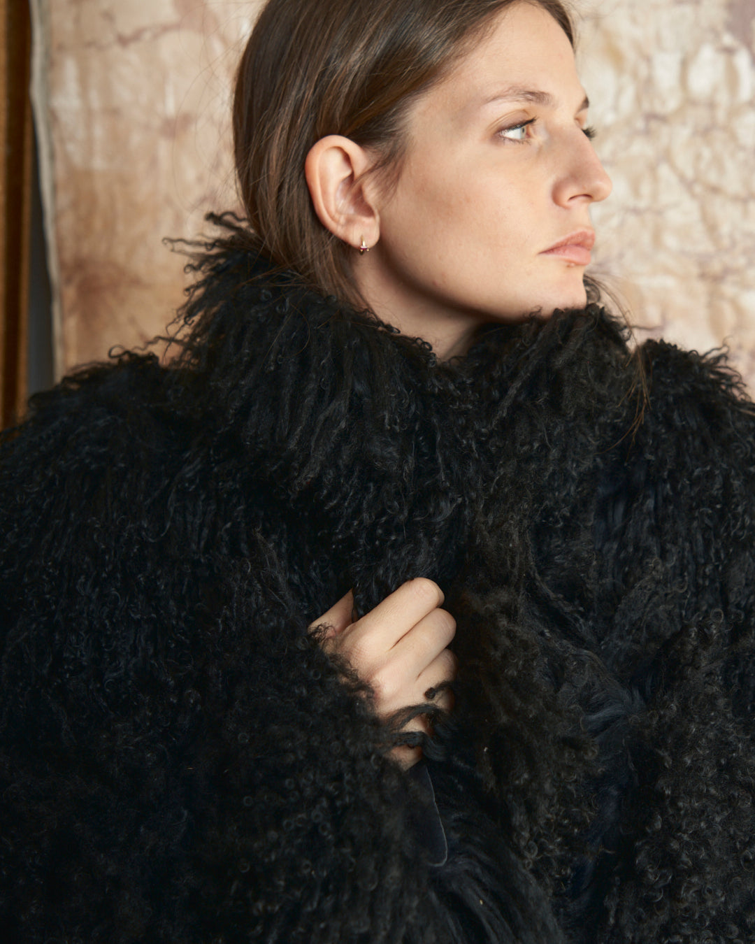 Mongolia corto shearling sfoderato