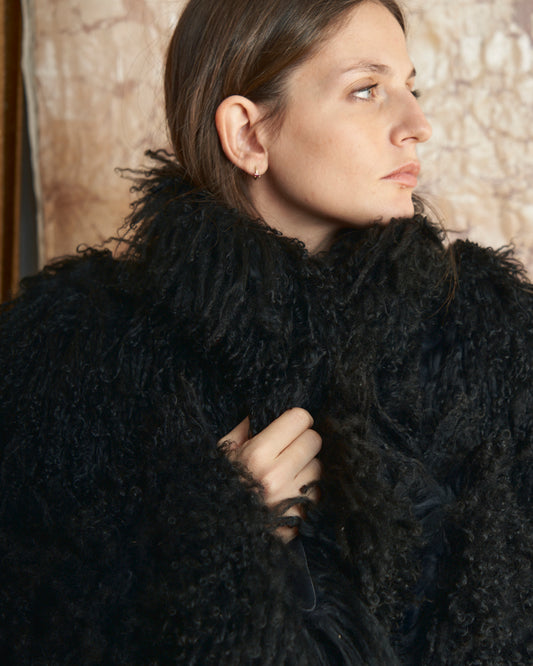 Mongolia corto shearling sfoderato