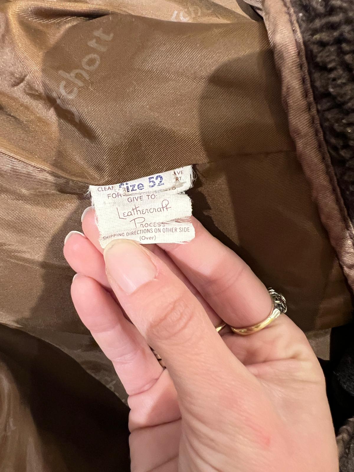 Schott bomber maschile marrone scuro