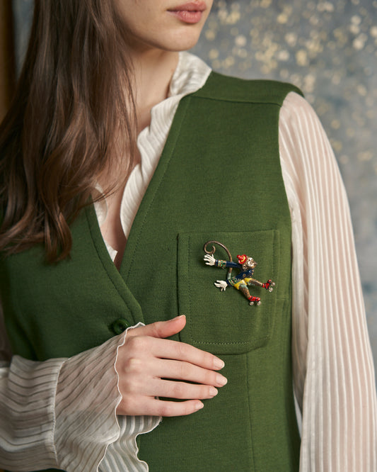 Spilla americana scimmia vintage anni 50