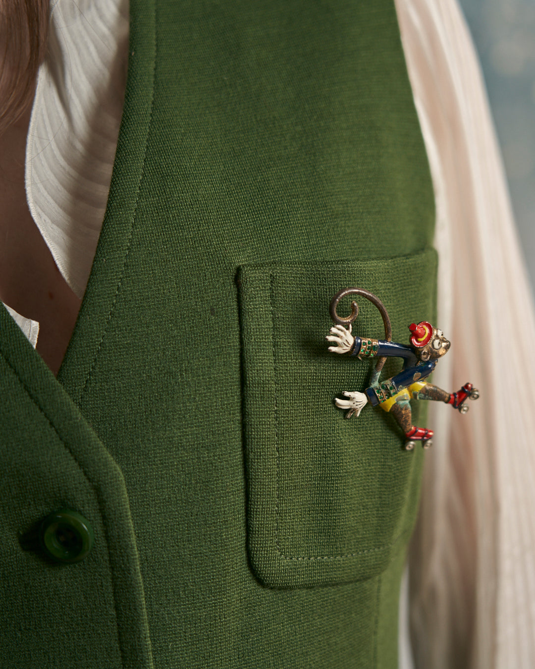 Spilla americana scimmia vintage anni 50