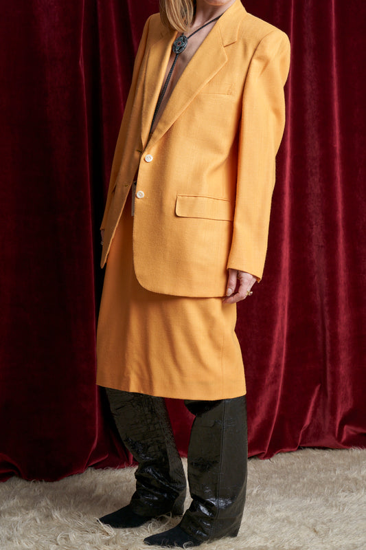 Completo tailleur firmato Brioni Roma in lana e seta