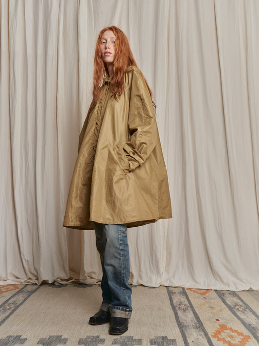 Trench a campana lucido Pennyblack piega dietro