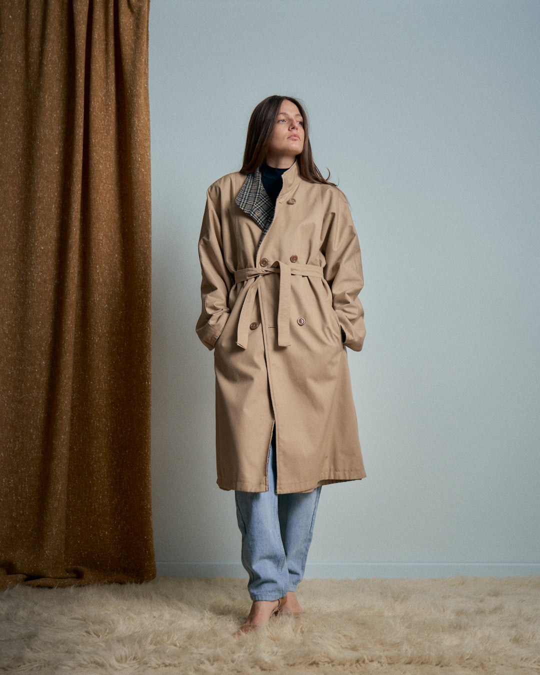 Trench italiano double face sartoriale