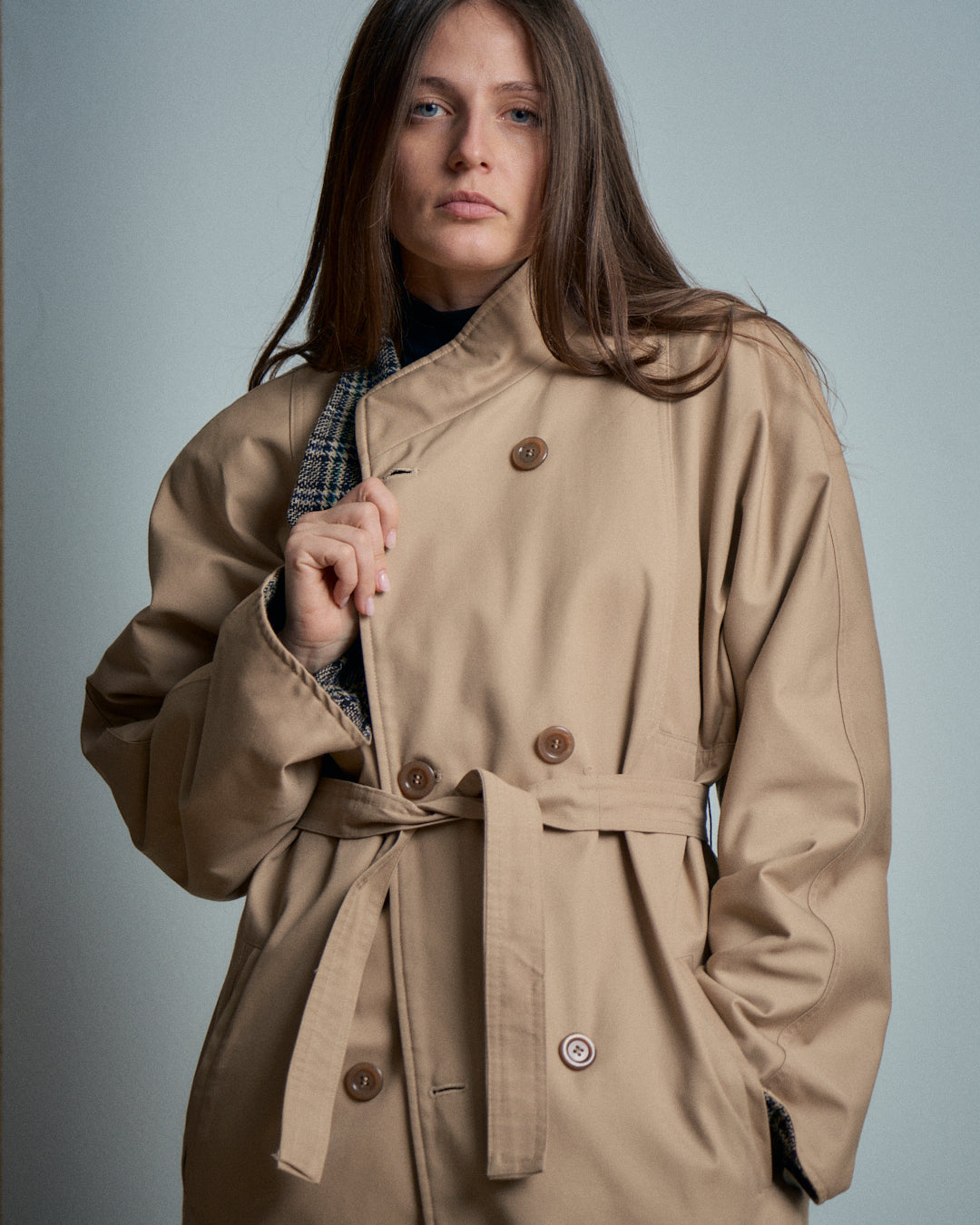 Trench italiano double face sartoriale