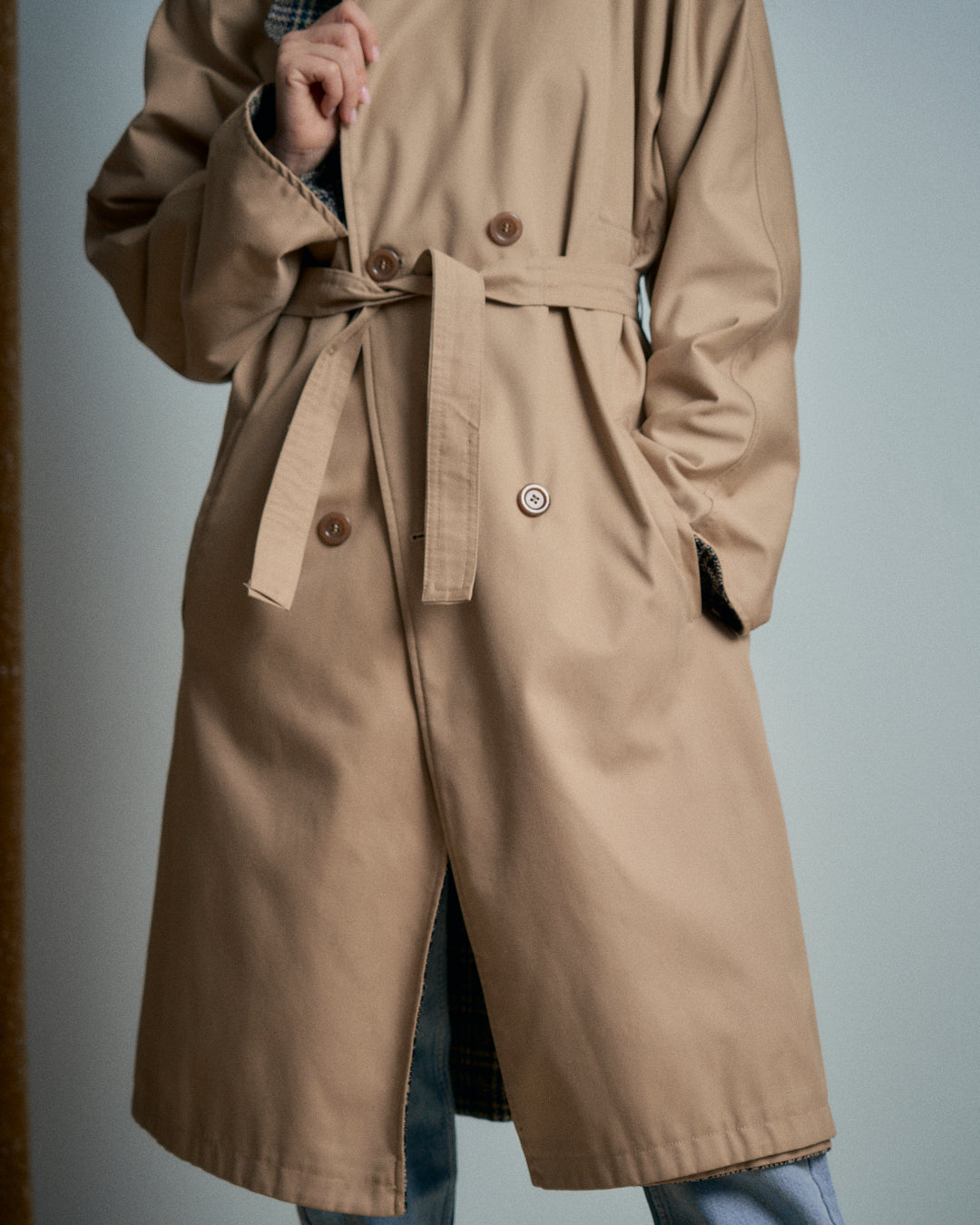 Trench italiano double face sartoriale