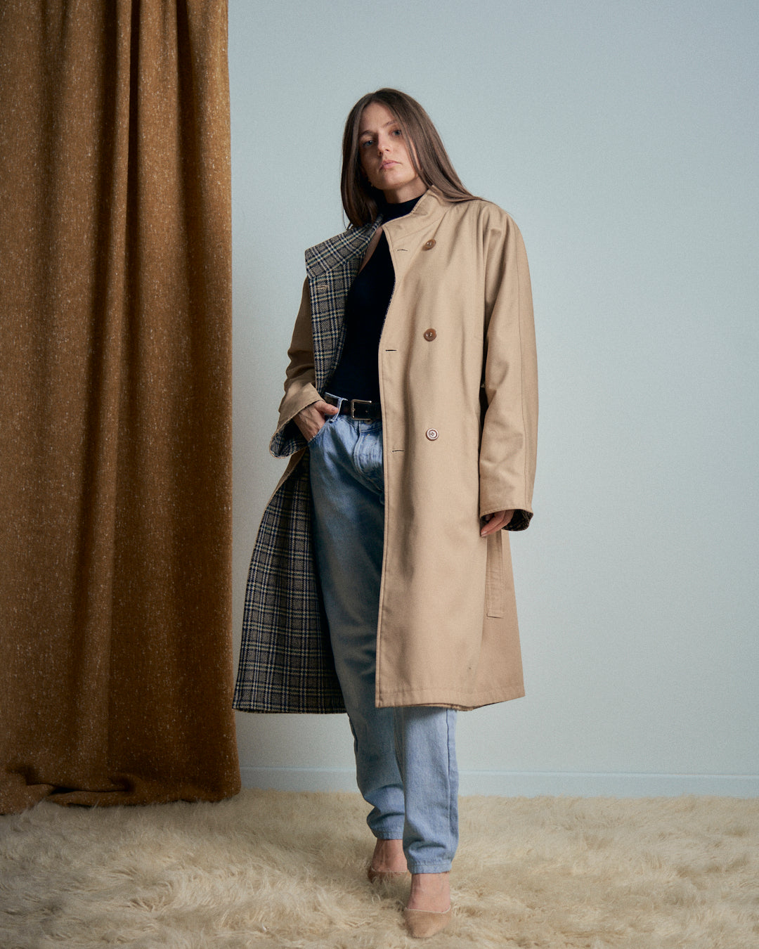 Trench italiano double face sartoriale